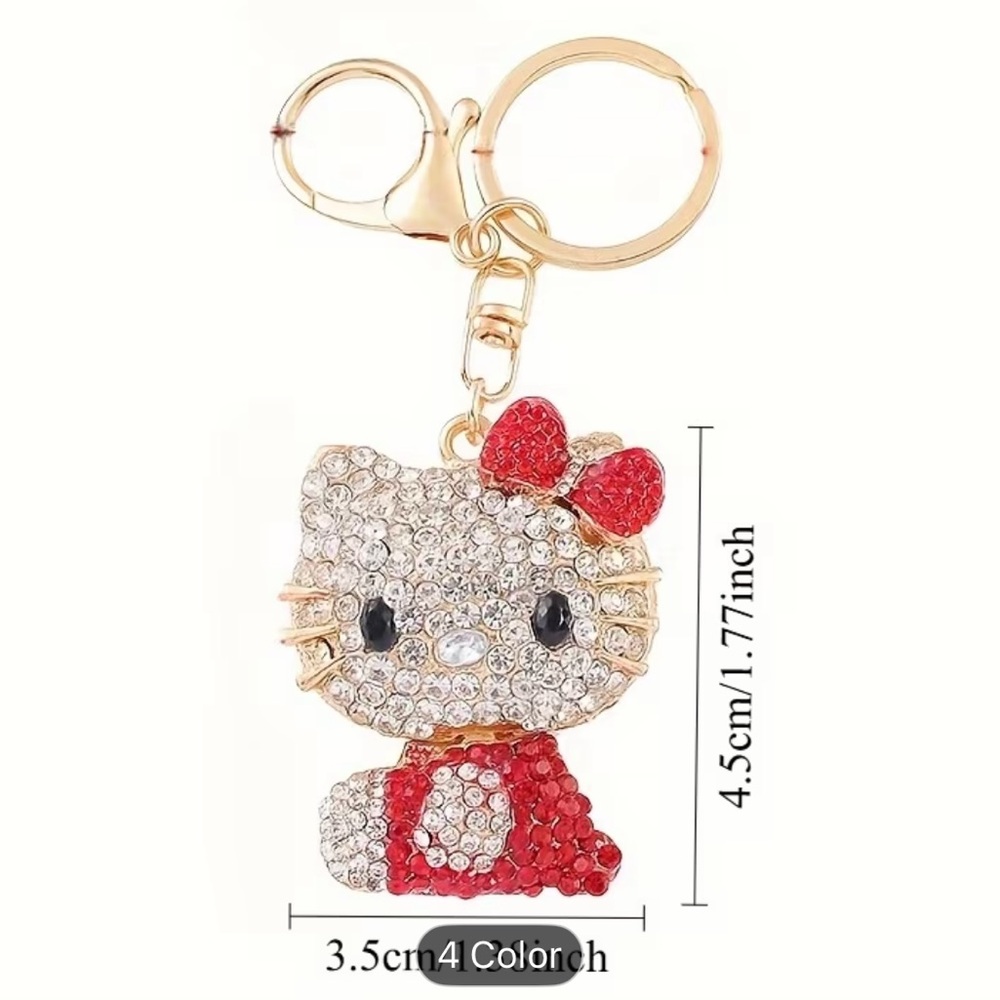 Hello Kitty Rhinestone Keychain - Picture 10 of 10